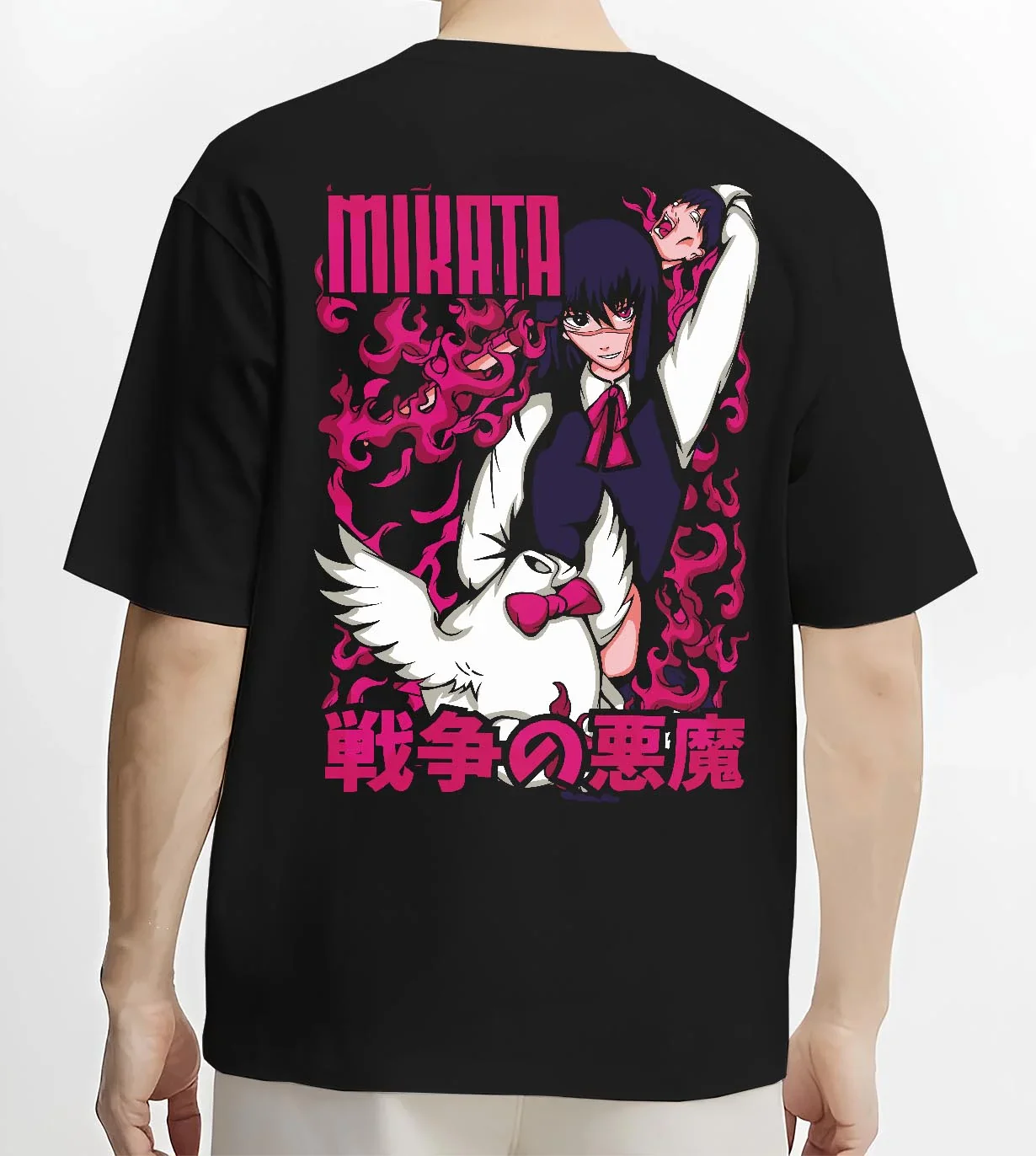 Asa Mitaka Chainsaw Man Hoodie War Devil Flames - Image 4