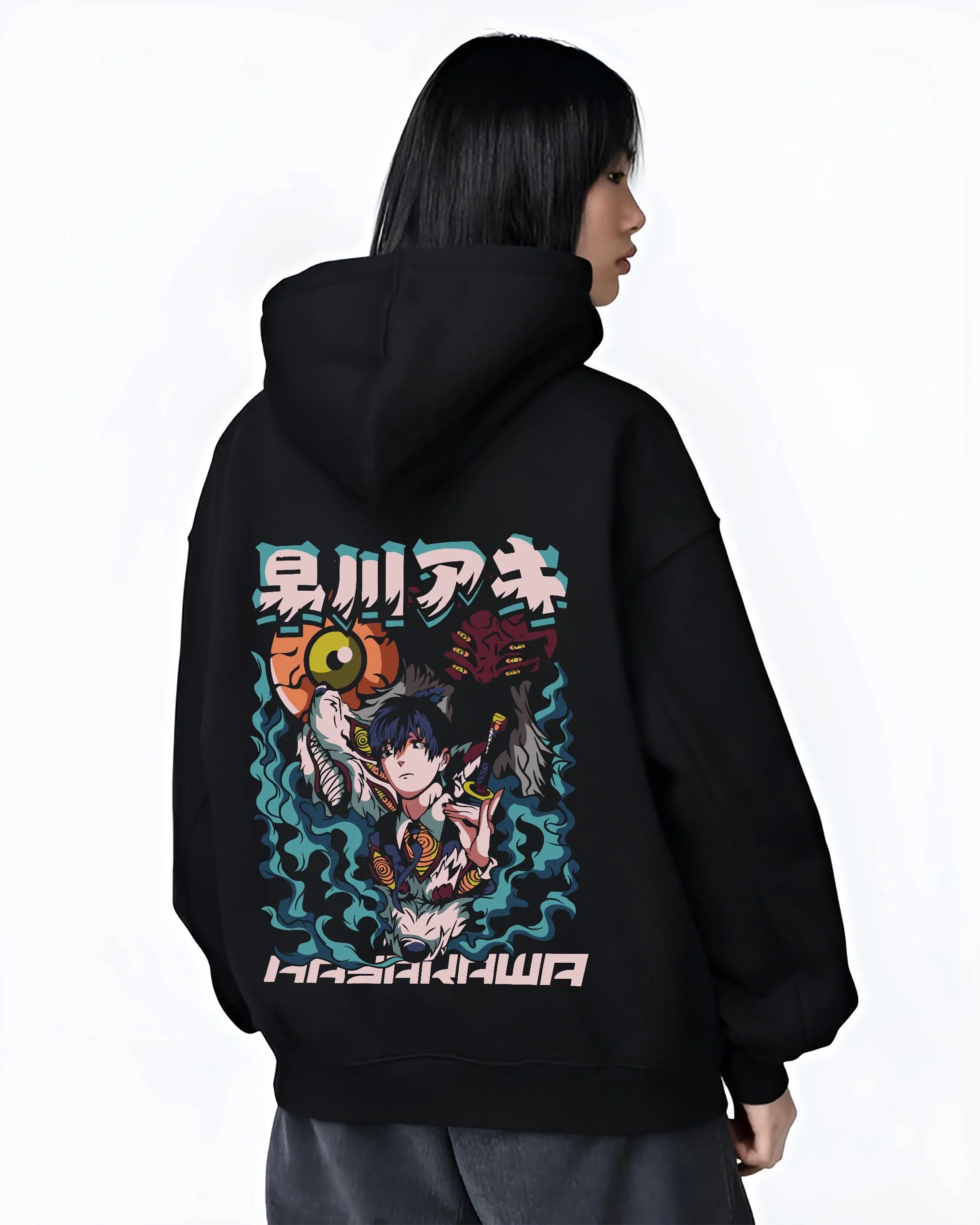 Aki Hayakawa Hoodie Chainsaw Man Devil Hunter Katana - Image 3