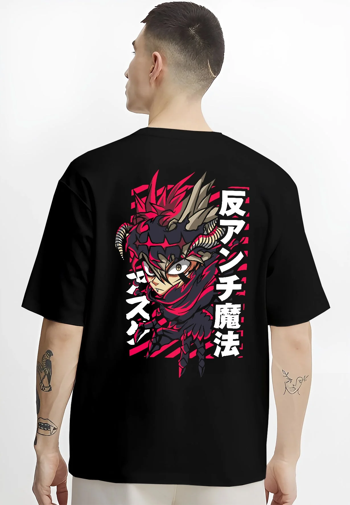 Asta Demon Horns Black Clover Anime Streetwear Hoodie - Image 4