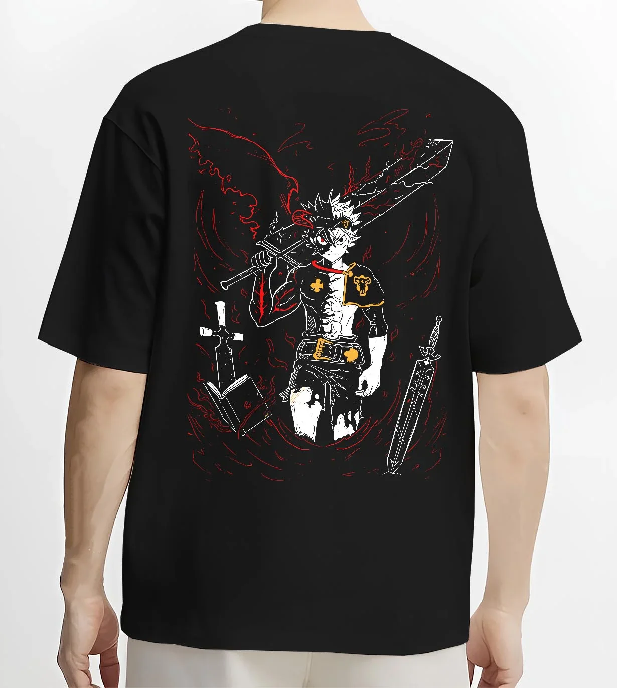 Asta Demon Sword Hoodie Black Clover Dark Blade Form - Image 4