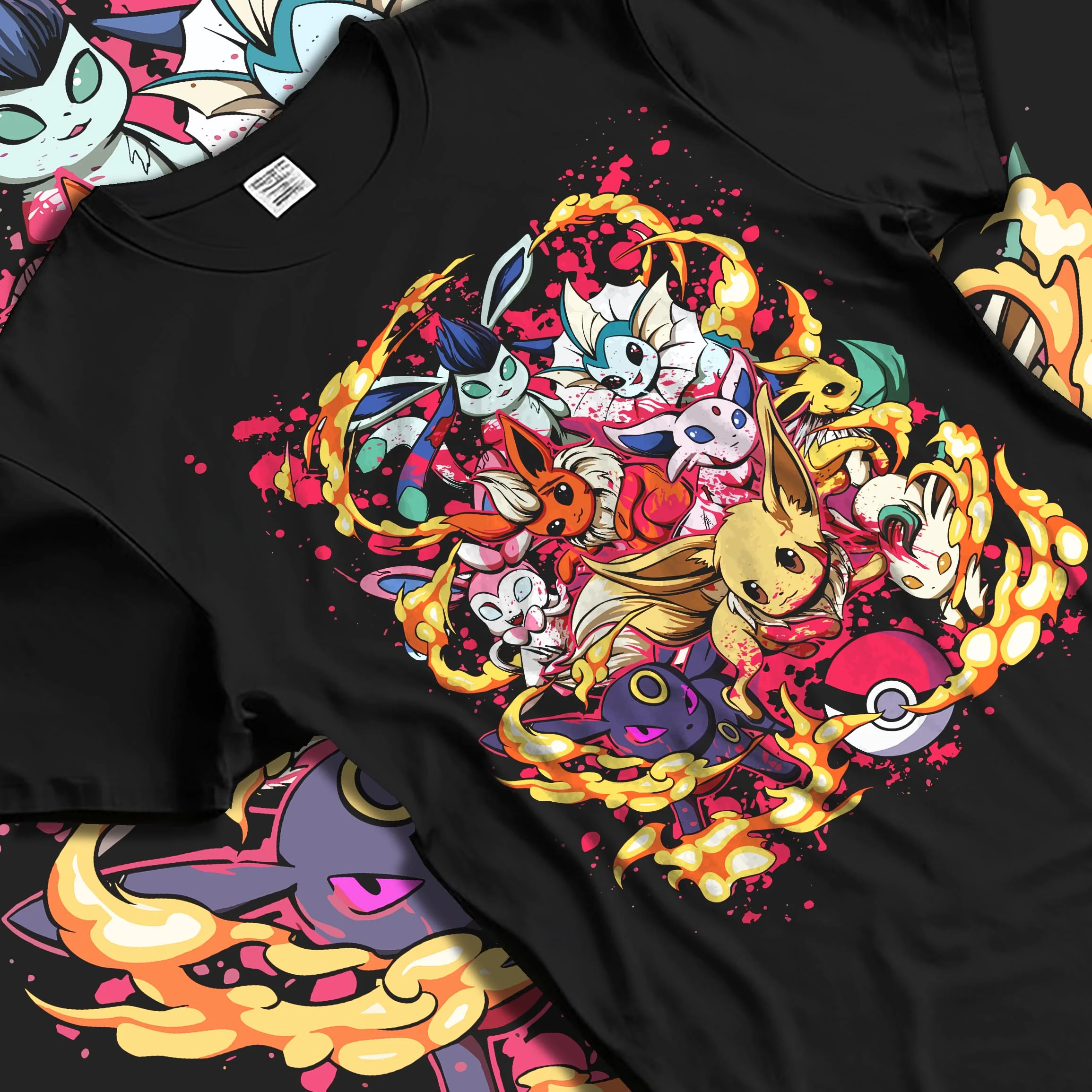 Eevee & Eeveelutions Pokémon Graphic Streetwear Hoodie - Image 5