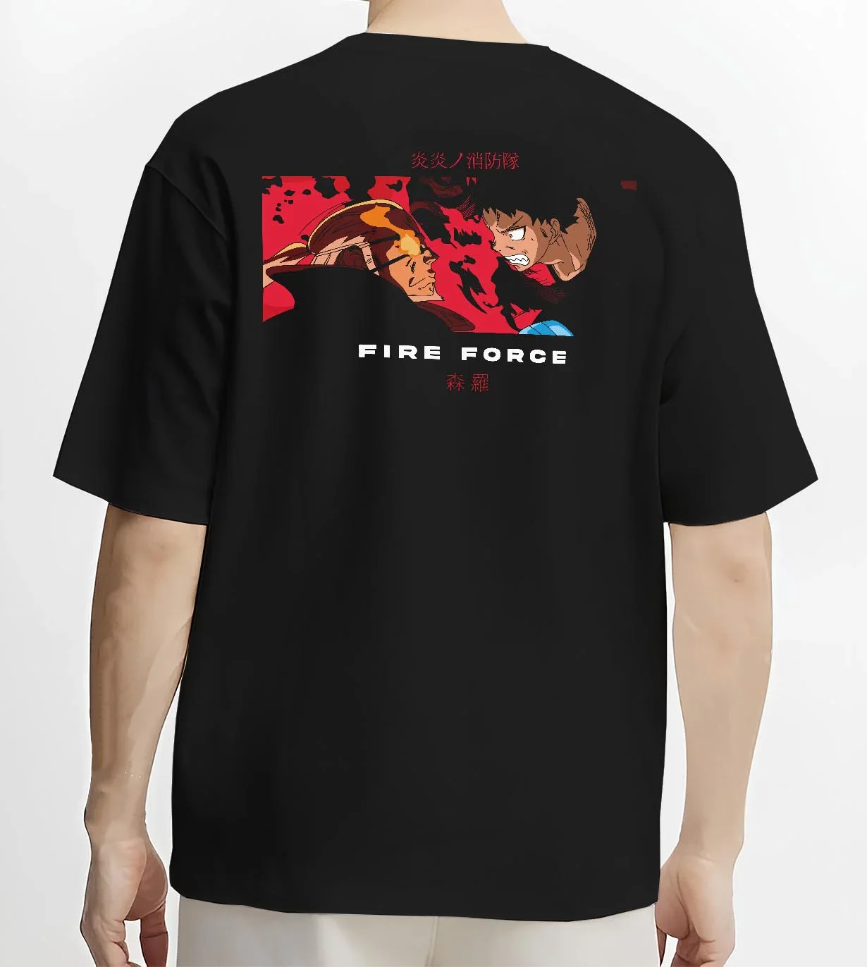 Fire Force Hoodie Shinra Kusakabe Burning Kick Pose - Image 4