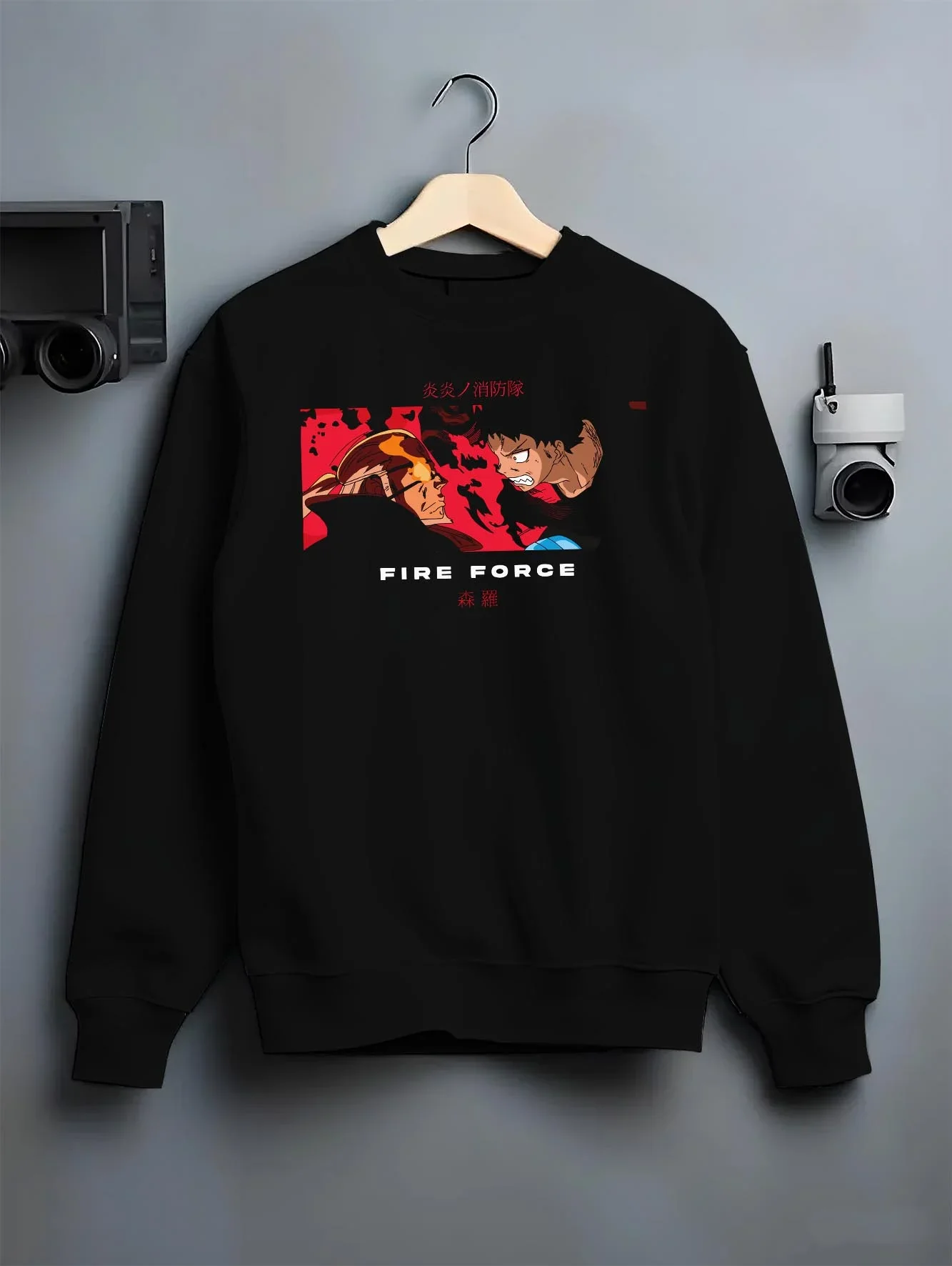 Fire Force Hoodie Shinra Kusakabe Burning Kick Pose - Image 6