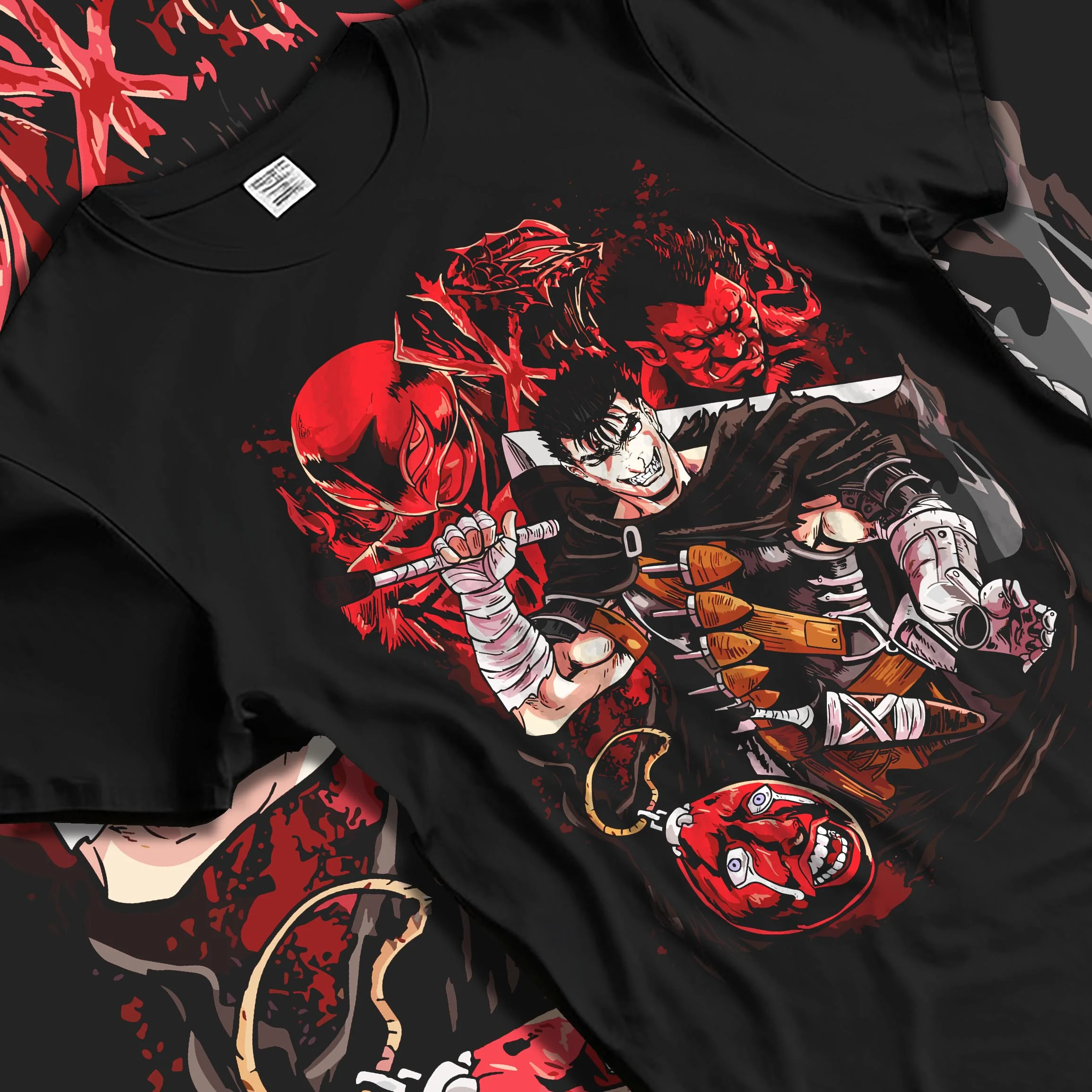 Guts & Zodd Berserk Eclipse Battle Premium Anime Hoodie - Image 5