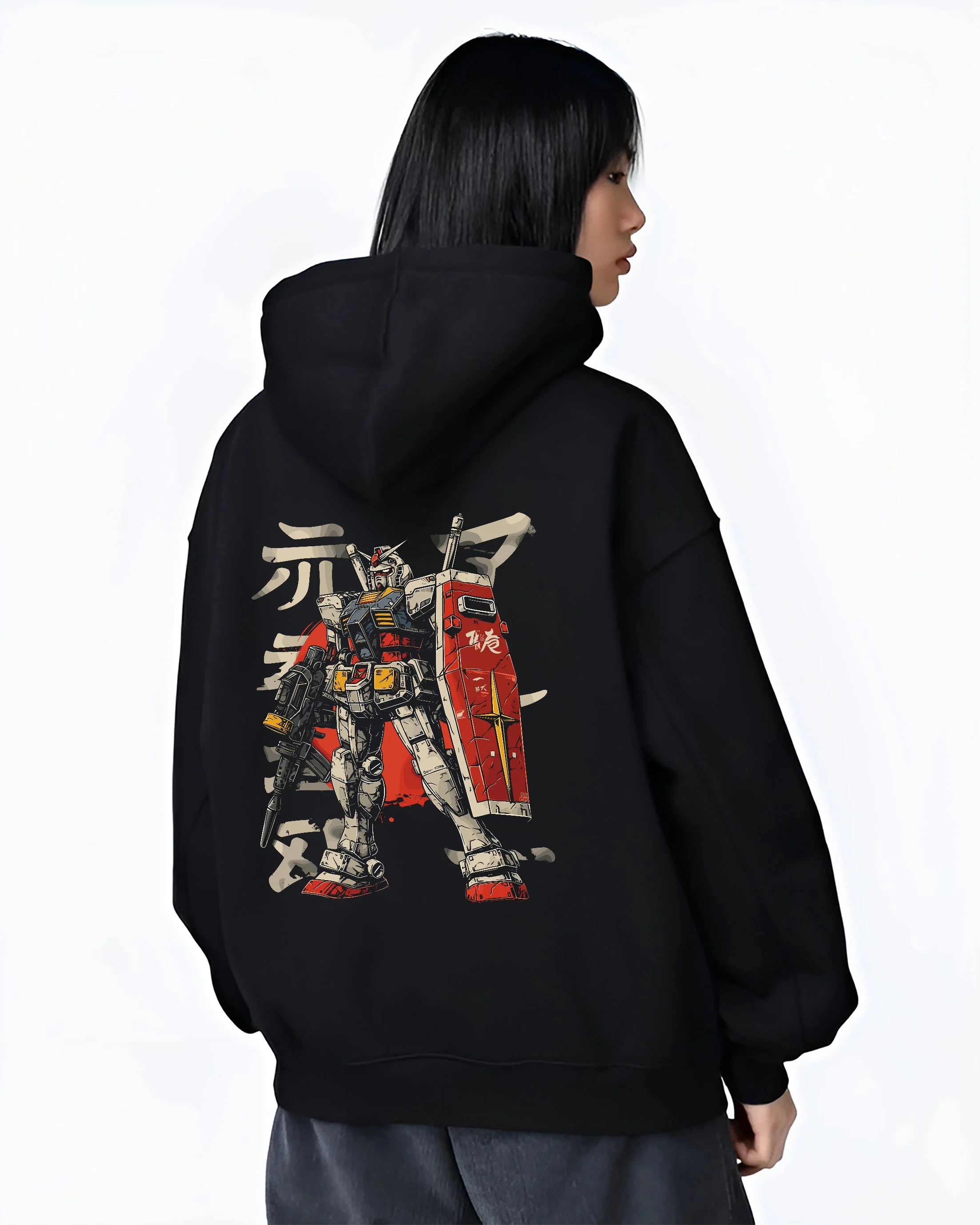 RX-78-2 Gundam Mobile Suit Gundam Retro Anime Hoodie - Image 3